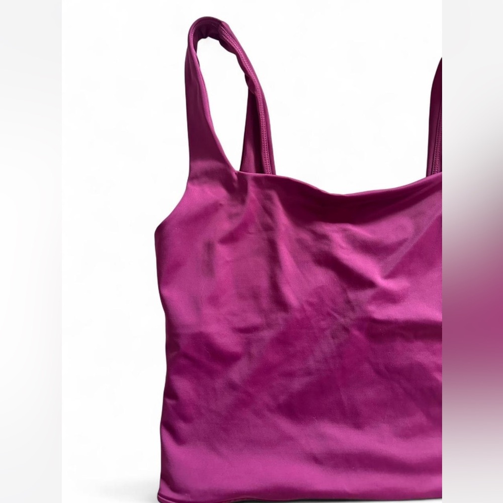 Andie Swim “The Siren” Swim Tank Top – Fuchsia, Size M - Picture 4 of 4